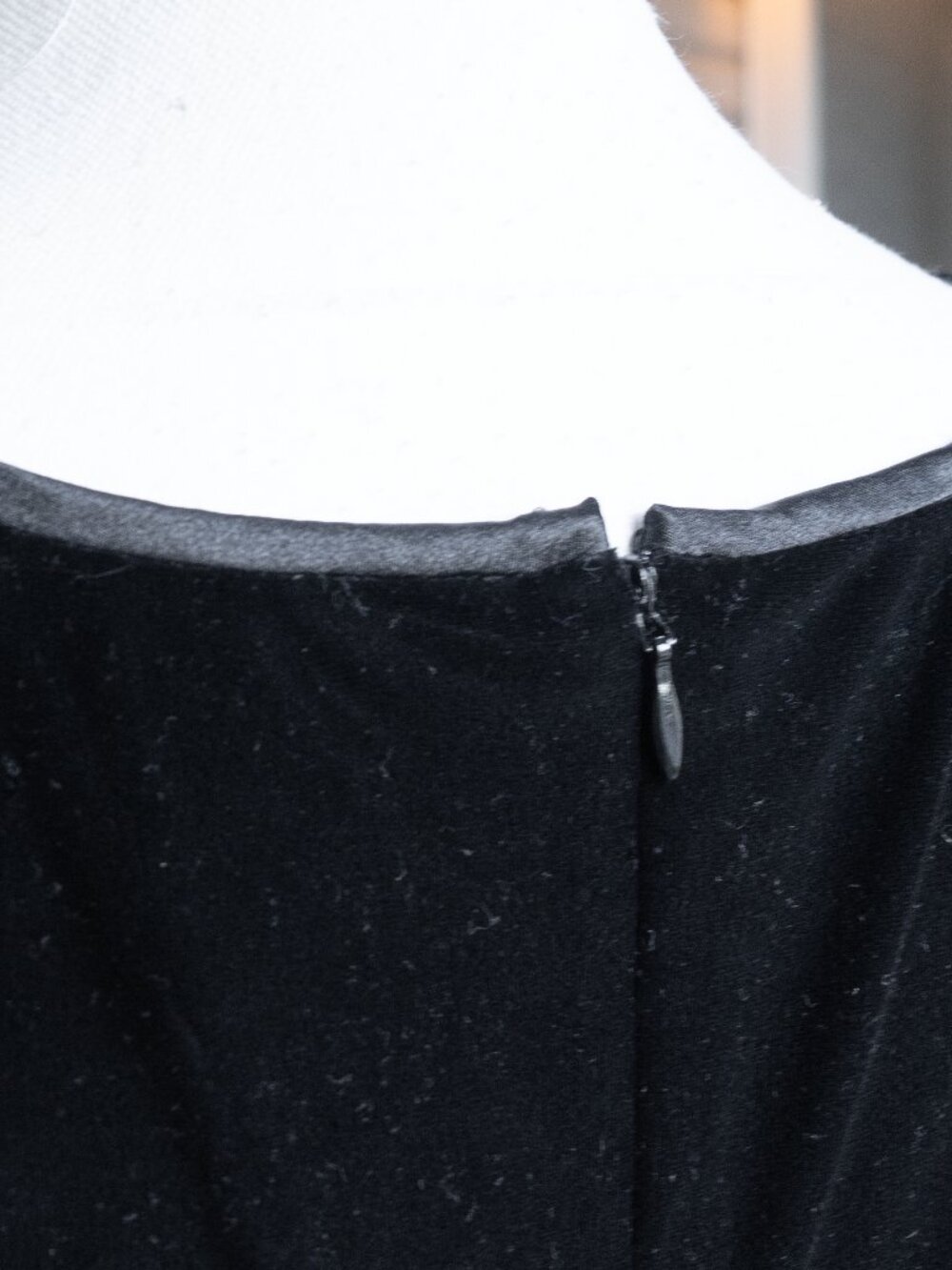 Y2k Black Velvet Dress Witchy WhimsiGoth Phoebe Buffay Velour Body Con Maxi - Picture 9 of 14